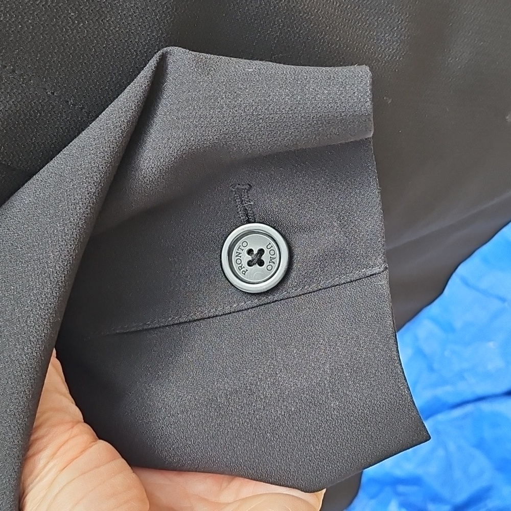 Pronto-Uomo Black Polyester Soft Jacket Lined Ins… - image 4